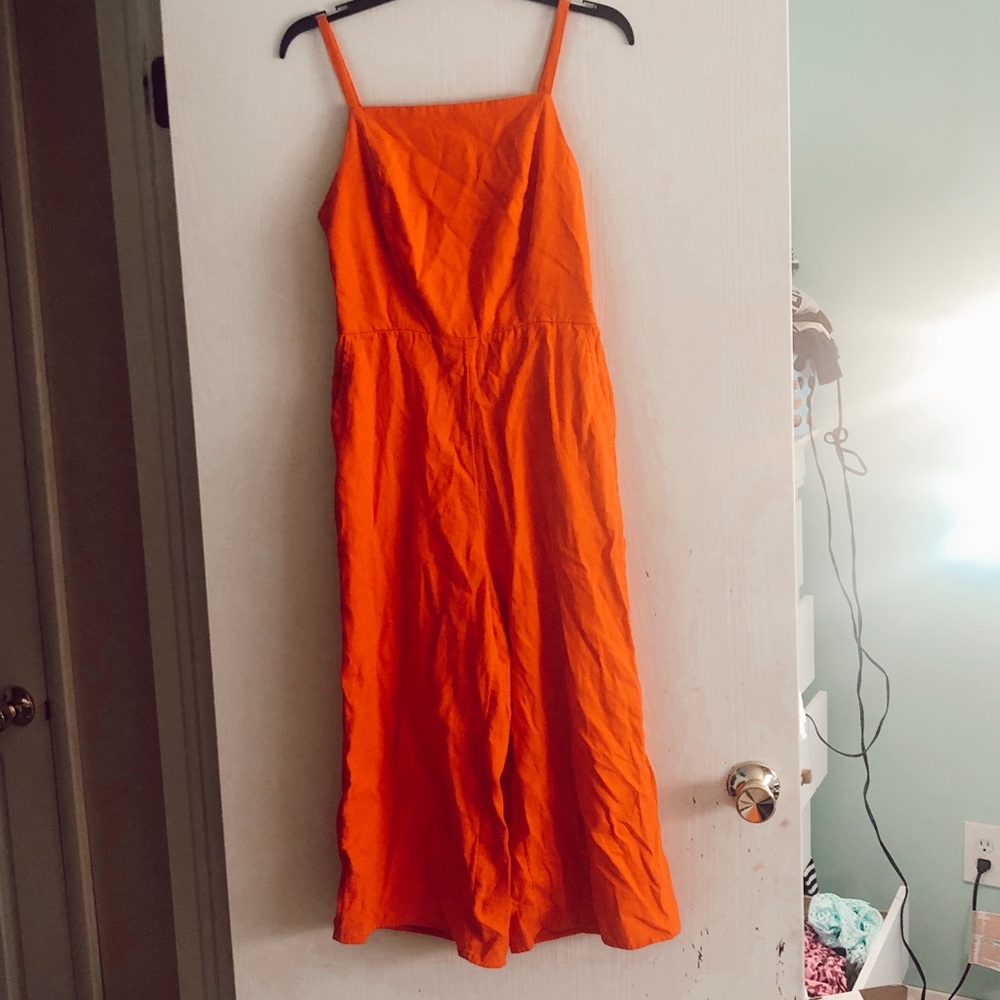 red jumpsuit